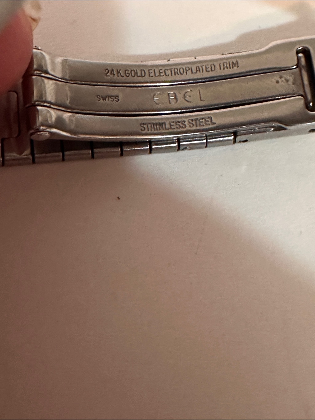 Vintage Ebel Sport Classic Wave 1057901 18k Gold Steel Ladies Watch Swiss 1995 — image 4 of 7